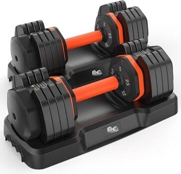 Adjustable Dumbbell Set 25LB Pair